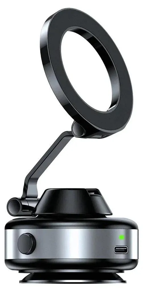 Support mobile voiture 360° pliable argenté en aluminium haute résistance