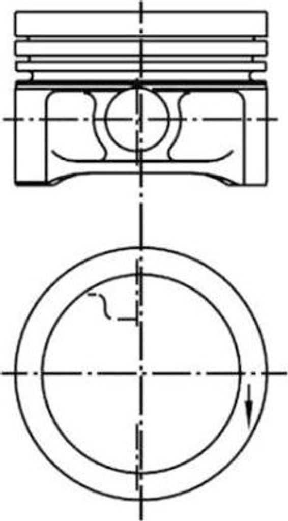 KOLBENSCHMIDT 99455620 Kolben für SMART CITY-COUPE (450) CABRIO (450) Crossblade Cabrio