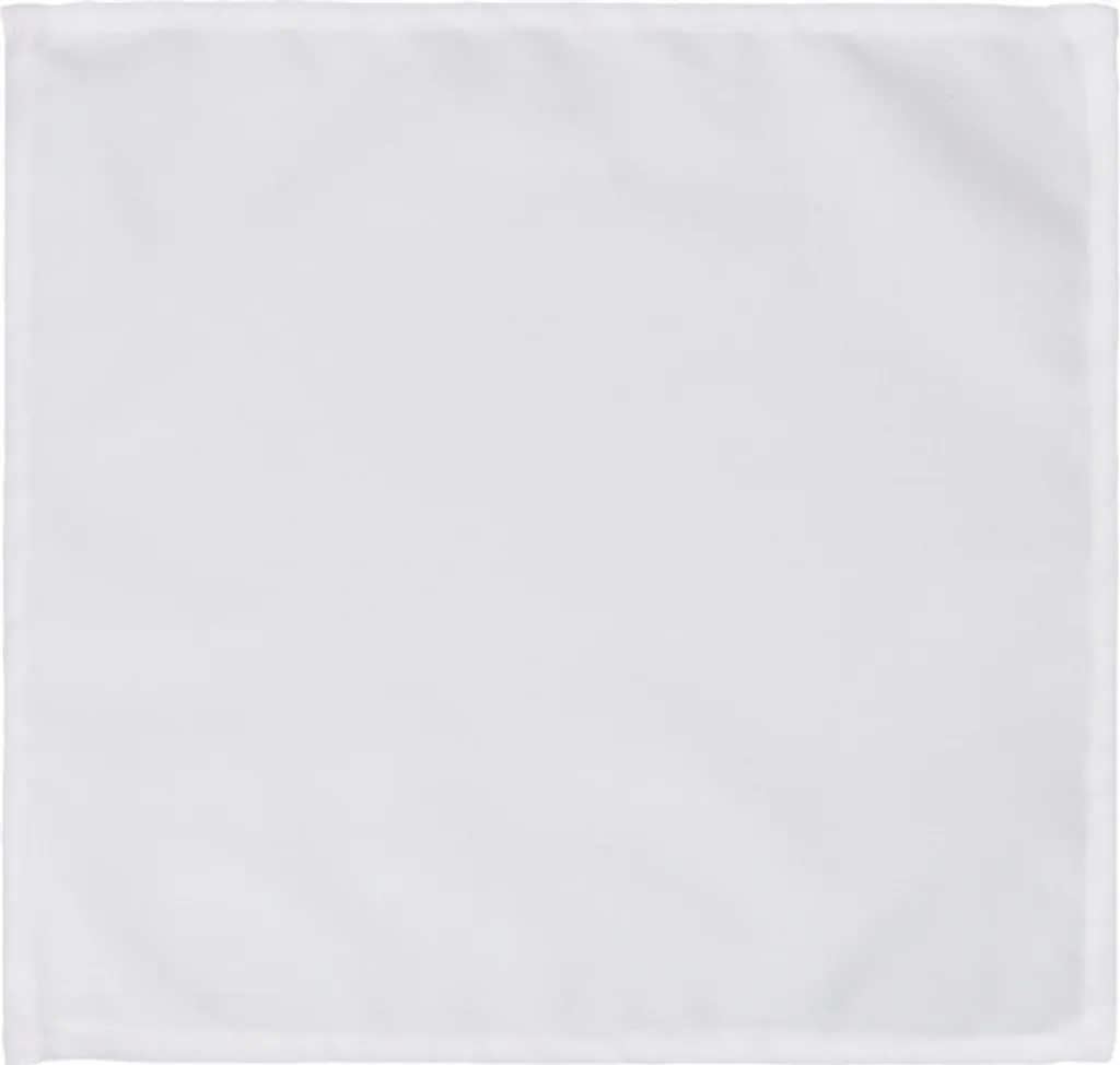 Serviettes de table en tissu blanc 35x35cm lot de 25 pièces élégantes
