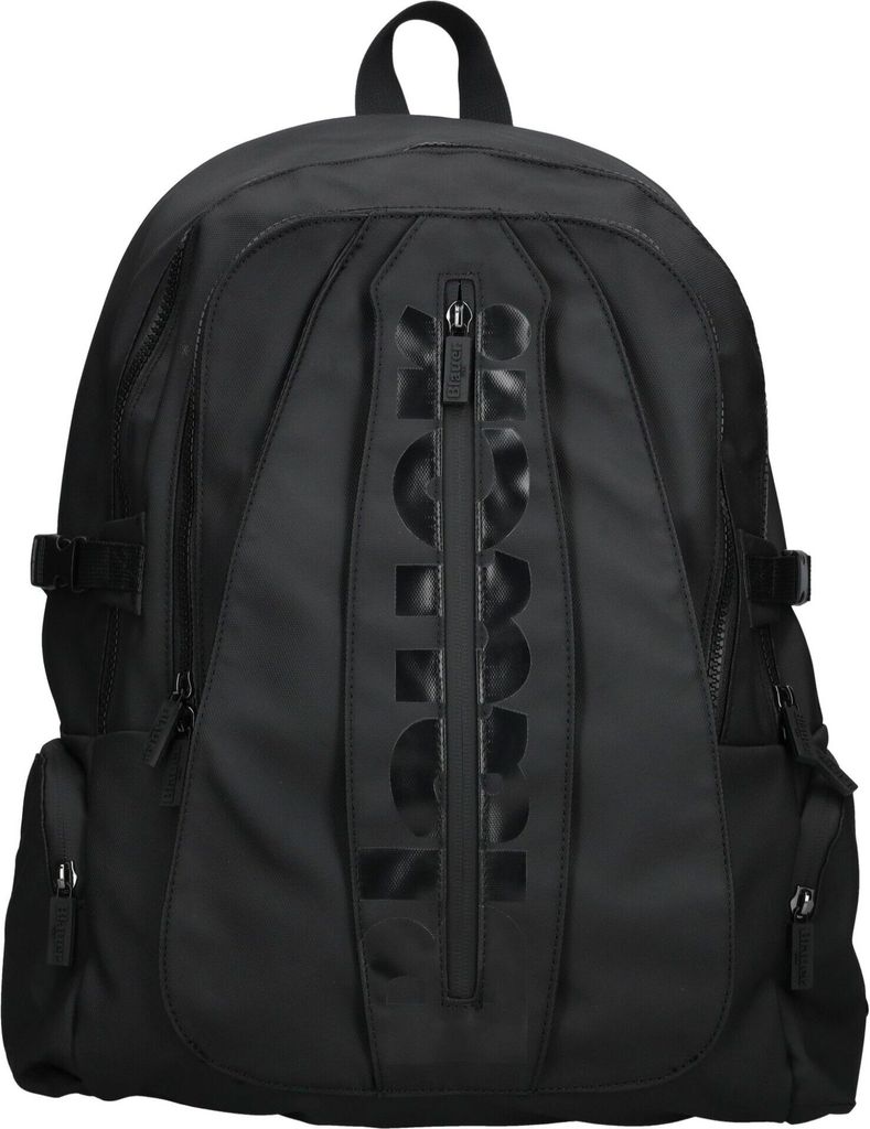 Blauer Rucksack aus strapazierfähigem Textil mit Reißverschluss für Alltag und Freizeit