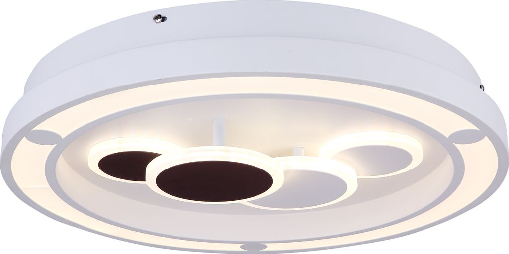 Globo Lighting Deckenleuchte Metall weiß, LED Produktbild 