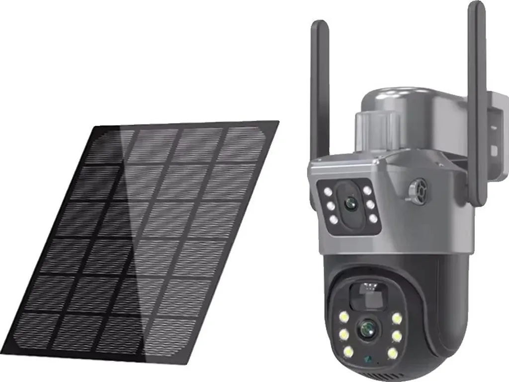 Système de vidéosurveillance WiFi 8MP pour jardin et cour 128Go