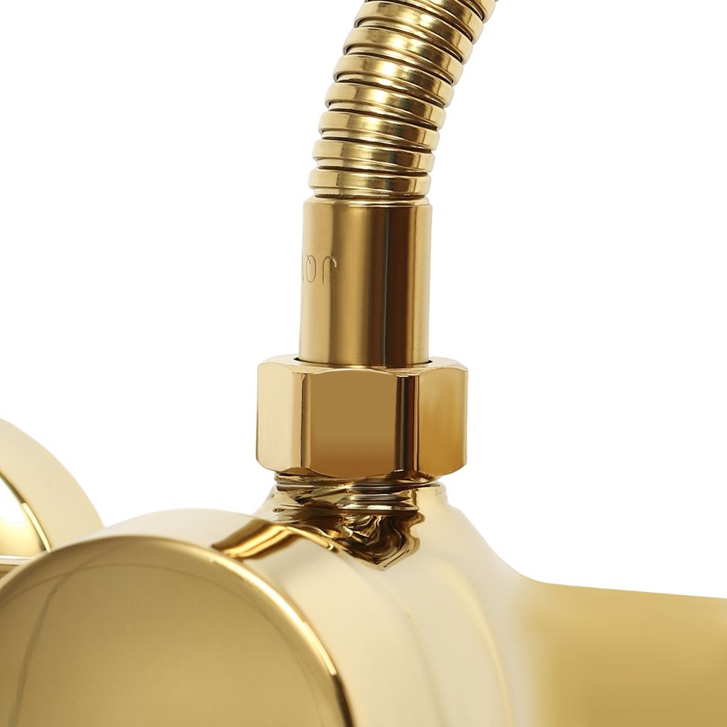 Handbrause Aus Messing Verchromt – Hochdruck, Wassersparend, Mit Silikon-Düsen (ohne Schlauch)
