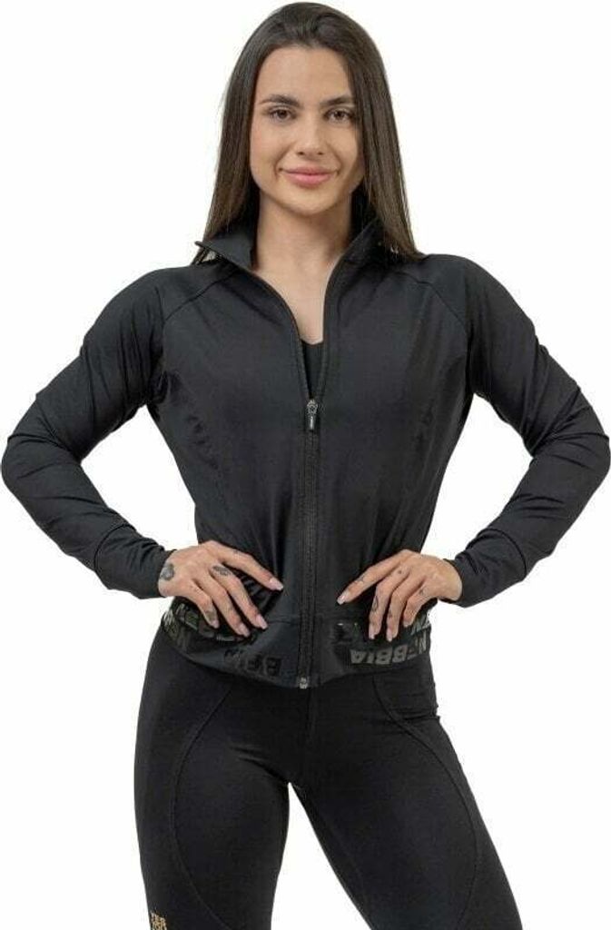 Nebbia Zip-Up Jacket INTENSE Warm-Up Black XS Trainingspullover