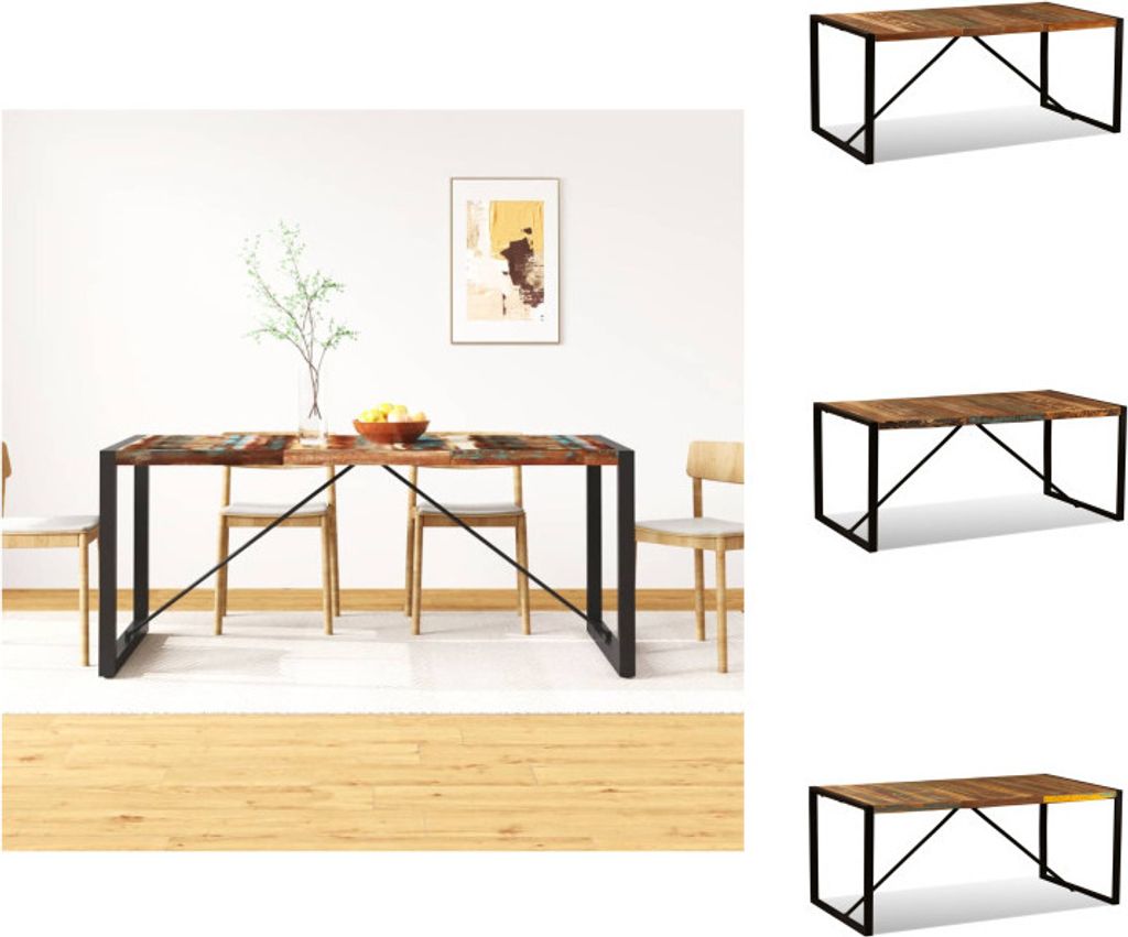 vidaXL Esszimmertisch Altholz Massiv 180 cm - Esstische