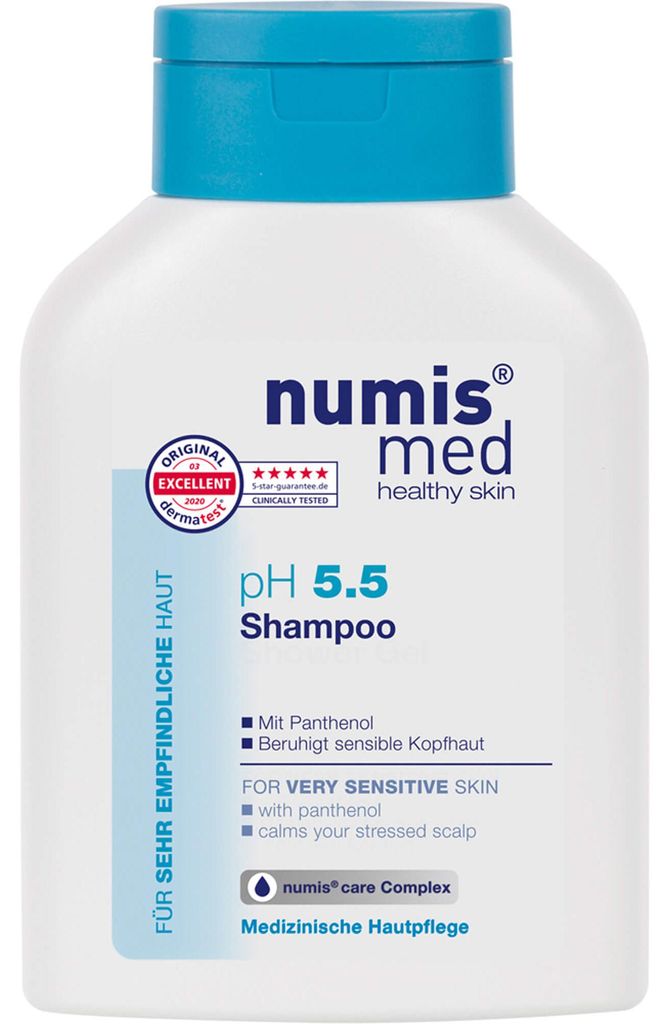 numis med Haar Shampoo ph 5.5 - Hautberuhigendes Haarshampoo für sehr empfindliche & sensible Haut 1x 200 ml