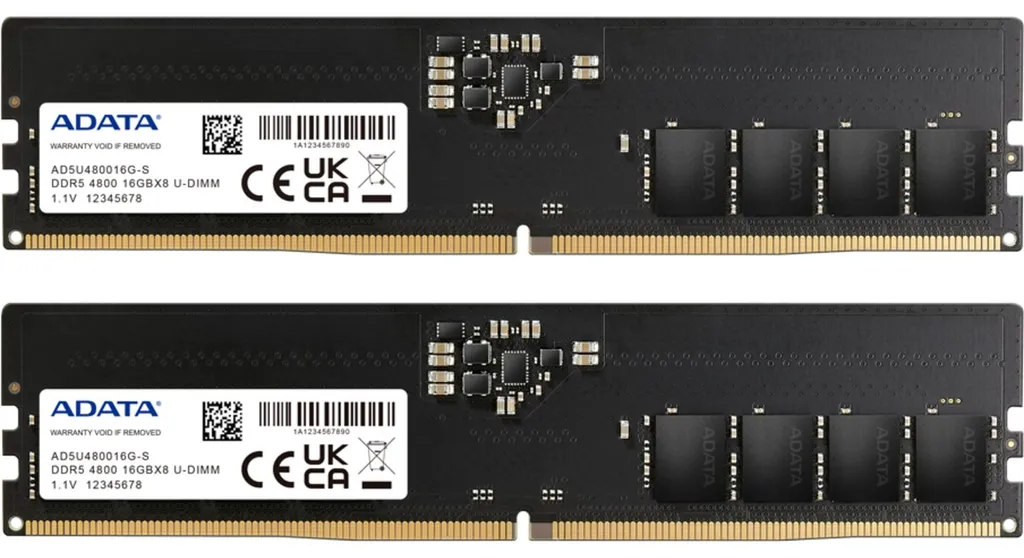 Éliminez les ralentissements PC avec la RAM Adata 32Go DDR5 4800MHz Rapide