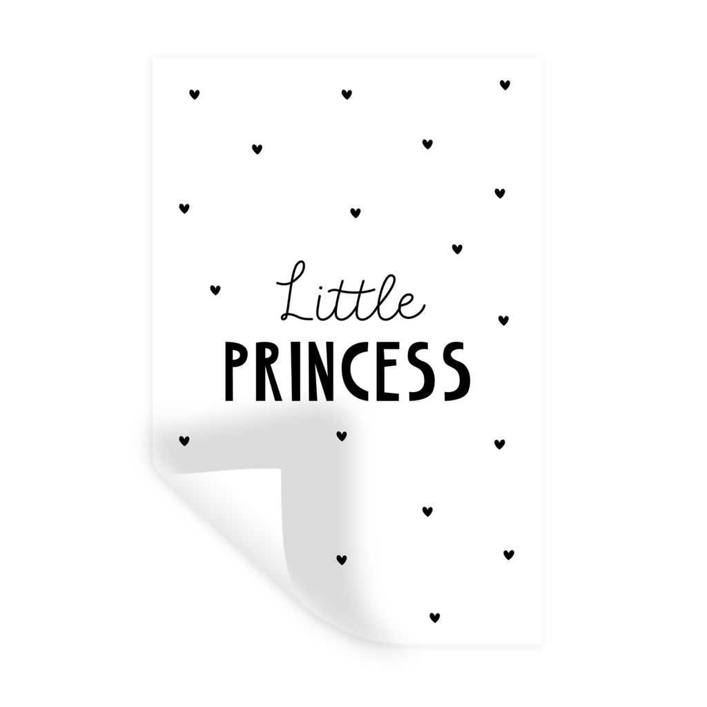 MuchoWow Wandtattoo Wandsticker Wandaufkleber Sprichwörter - Kleine Prinzessin - Mädchen - Prinzessin - Zitate 40x60 cm Selbstklebend und Repos...