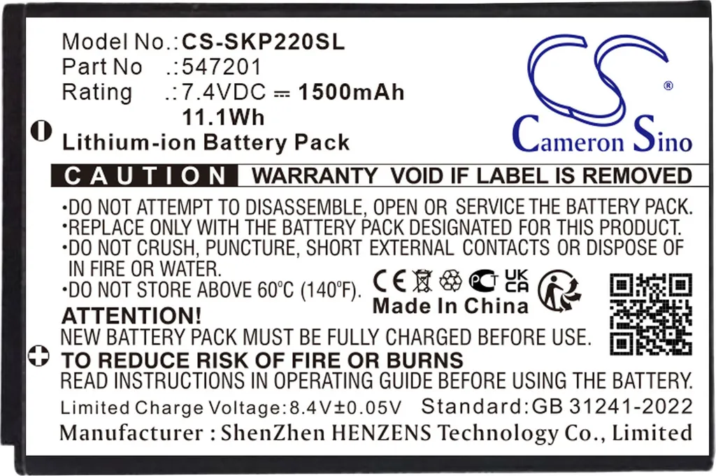 Batteria Ricambio SEWOO 547201 | Compatibile LK-P22 LK-P24 | TECHTEK