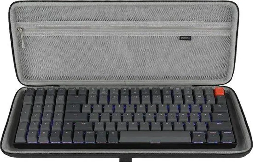 Clavier mécanique sans fil 100 touches noir portable pour PC et Laptop