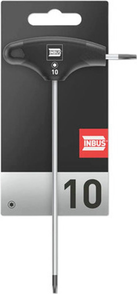 TORX T-Griff Schraubendreher TX10, mit HybridTouch (INBUS 70495)