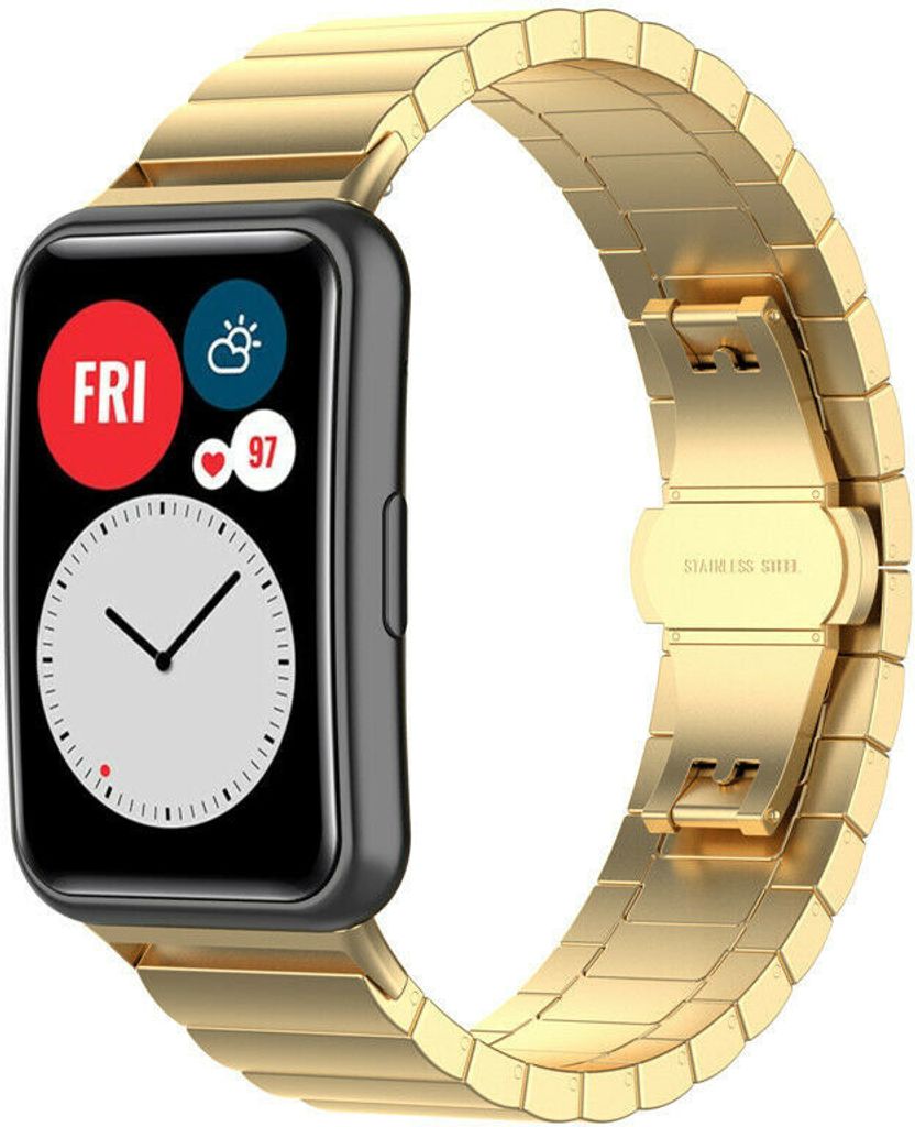 Strap-it Huawei Watch Fit New Metallarmband (Gold)