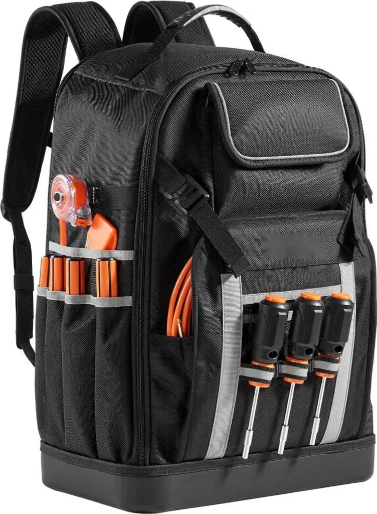 Sacoche à outils Backpack grand volume imperméable avec base rigide - 10