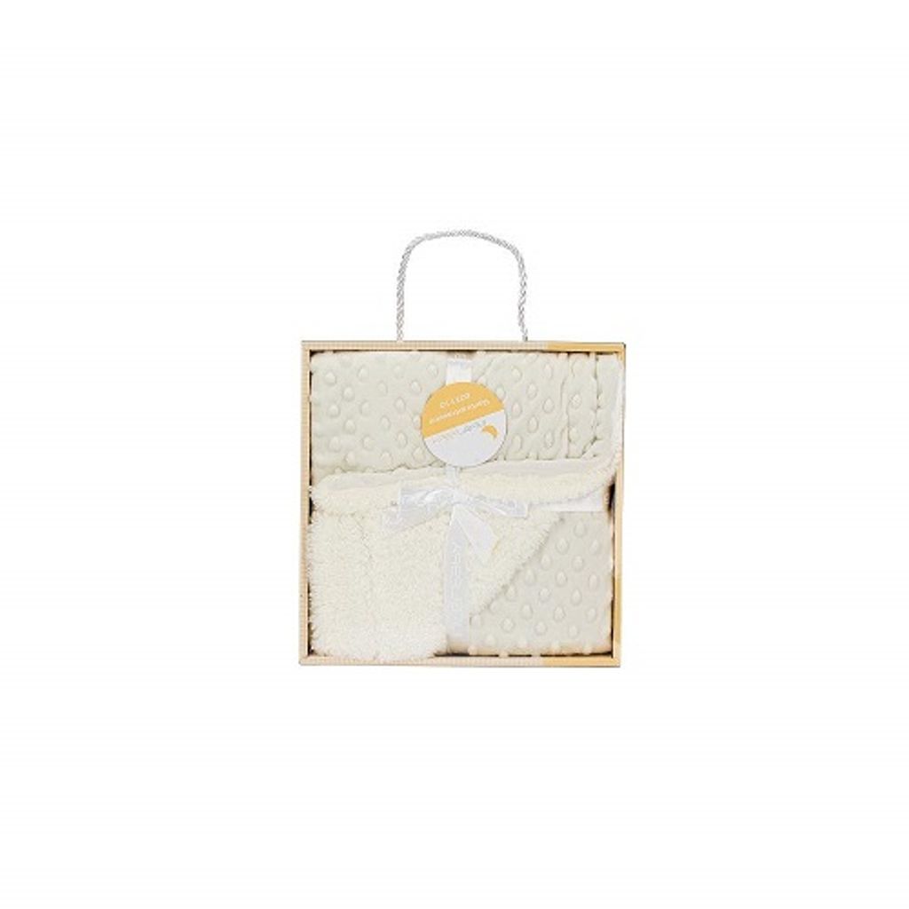 Interbaby 00891-05 Blasen Babydecke mit Sherpa Rückseite, beige, 720 g