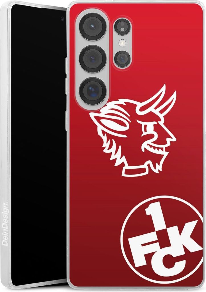 DeinDesign Slim Hülle für Samsung Galaxy S25 Ultra Silikon Case Ultra Dünn Handyhülle 1. FC Kaiserslautern Offizielles Lizenzprodukt Teufel
