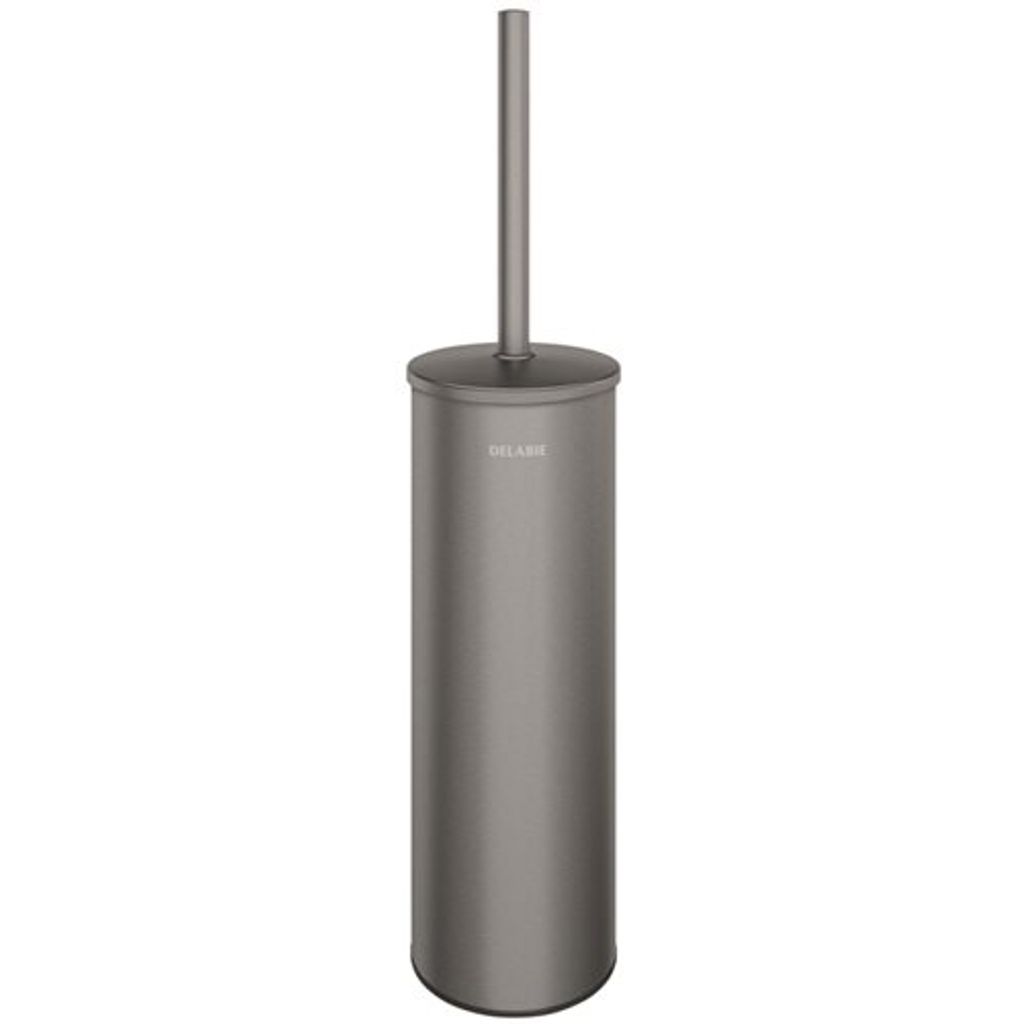 Delabie WC-Bürstengarn. W.-Mont. mit Abd. Edst. anthrazit-metallic