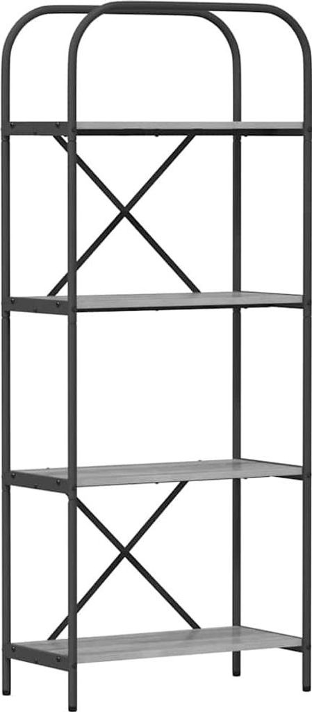Bücherregal Graues Sonoma 60 x 30 x 146 cm Holzwerkstoff