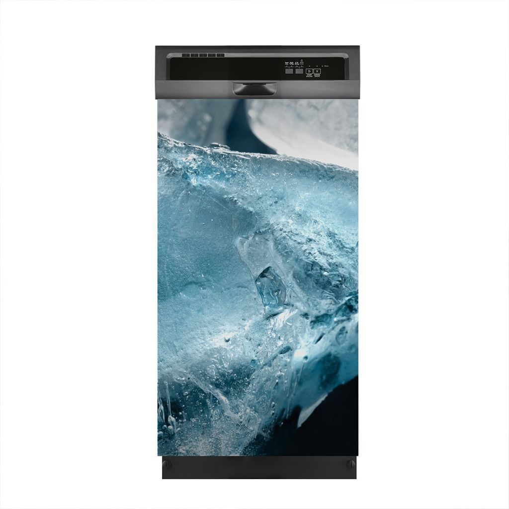 Magnete Dekorative 45x80 cm Küche Magnetmatte Spülmaschine - Makro-Wasserfrost