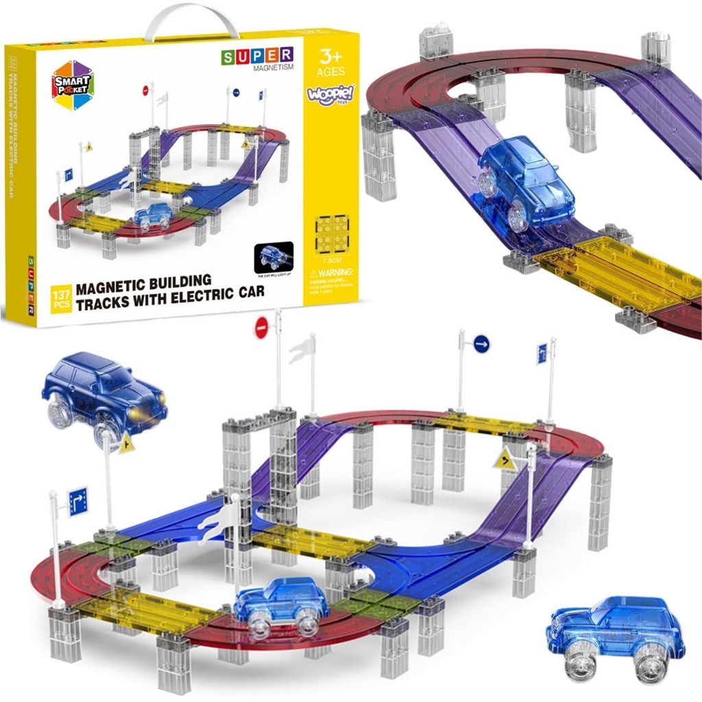 WOOPIE Magnetická pretekárska autodráha + autíčko, 137 Obrázok produktu 