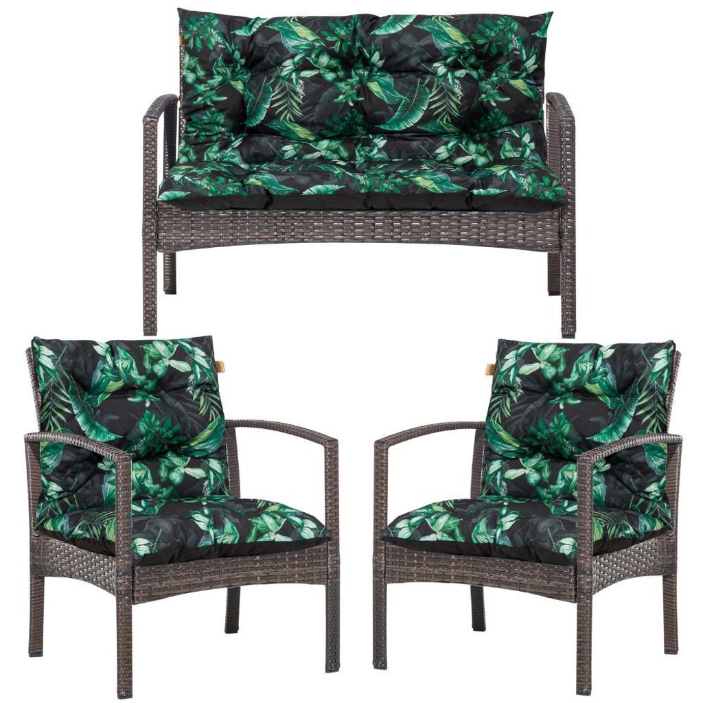 Set di 3 cuscini per sedie e panche in stile lounge, Immagine del prodotto 