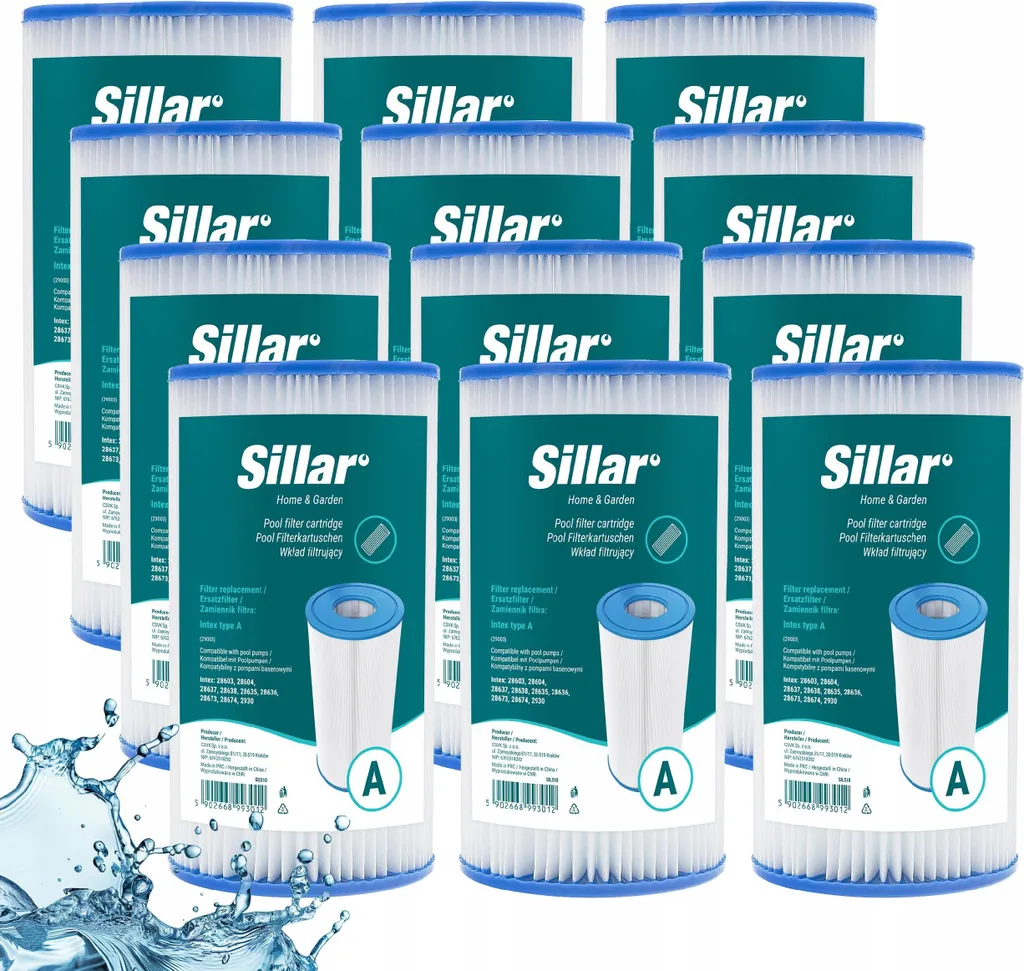 Filtri Piscina 12X Tipo A/C/III - Acqua Cristallina per il Tuo Relax Estivo