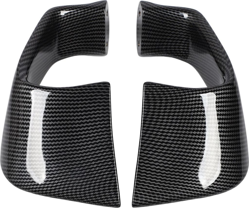 2PCS Fixed Wing Spoiler Aerodynamische Motorrad Winglet Verkleidung Kit Seite Dekoration für YZF R1 R6 Carbon Faser