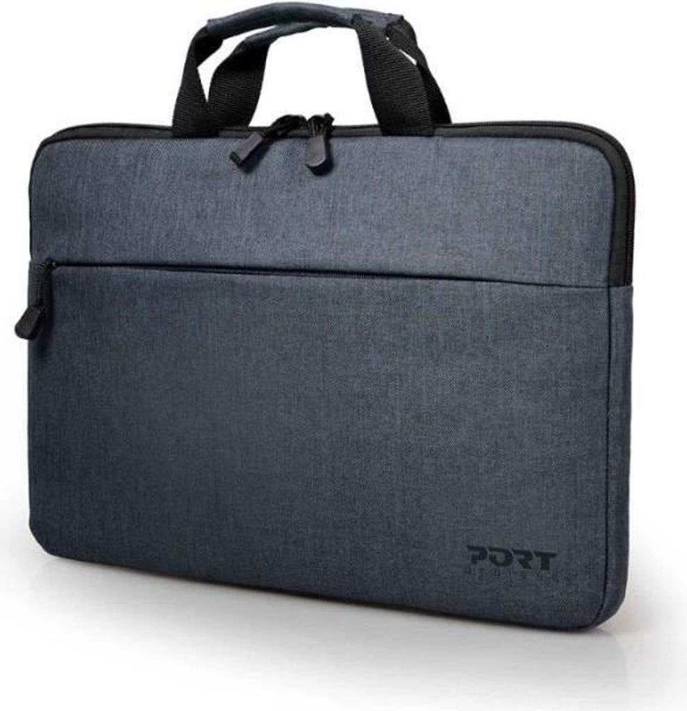 Laptoptasche, 15.6 Zoll, Urban Blau, Verstärktes Fach, Abnehmbarer Schultergurt, Polyurethan600D Snow Textur