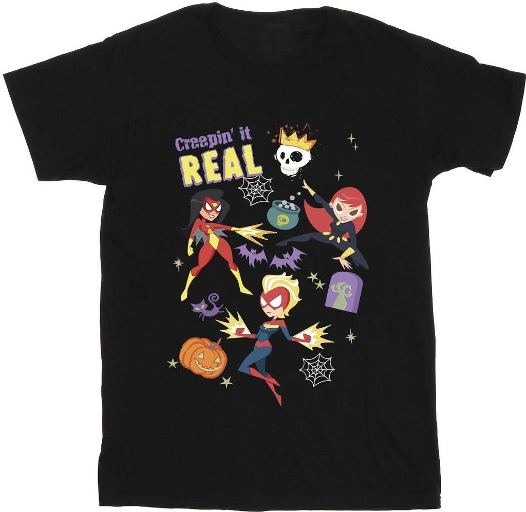 Marvel - "Creepin It Real" T-Shirt für Herren BI38330 (L) (Schwarz)