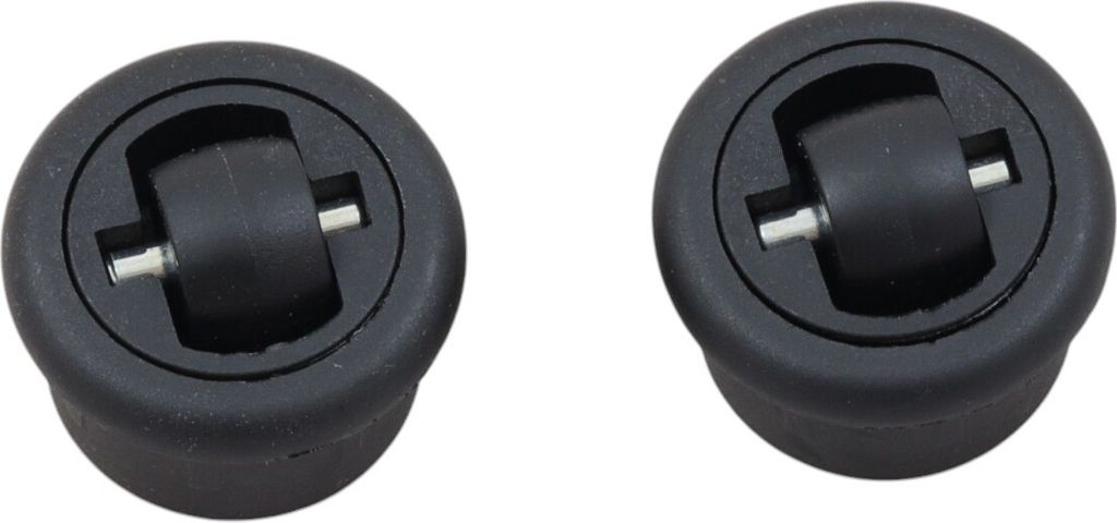 Eingelassene drehbare Räder 360° für Möbel, Möbelrollen aus Holz, Rohrdurchmesser 3x2 cm, 2 Stück