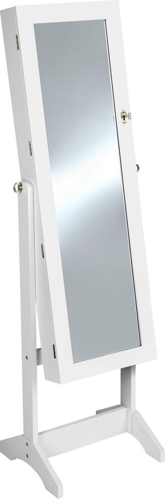 tectake® Schmuckschrank  mit Ganzkörperspiegel abschließbar Produktbild 