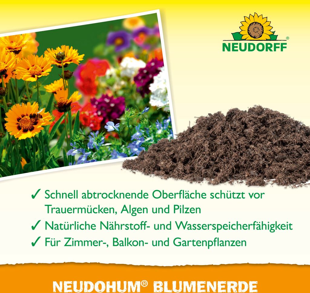 NEUDORFF® NeudoHum®BlumenErde 40 Liter torffrei Produktbild 7