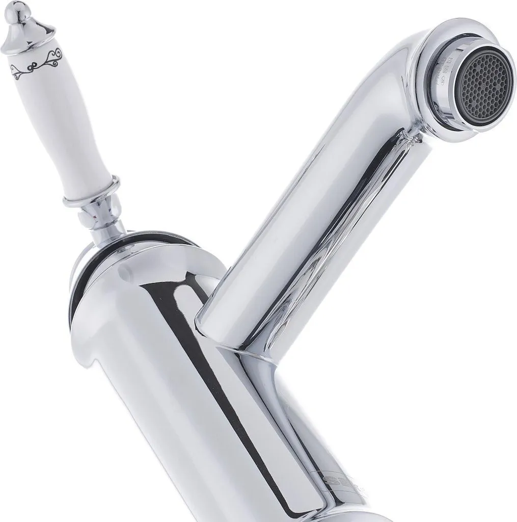 Rubinetto Lavabo SAT Nostalgia Miscelatore Monocomando Cromo Retrò - 6