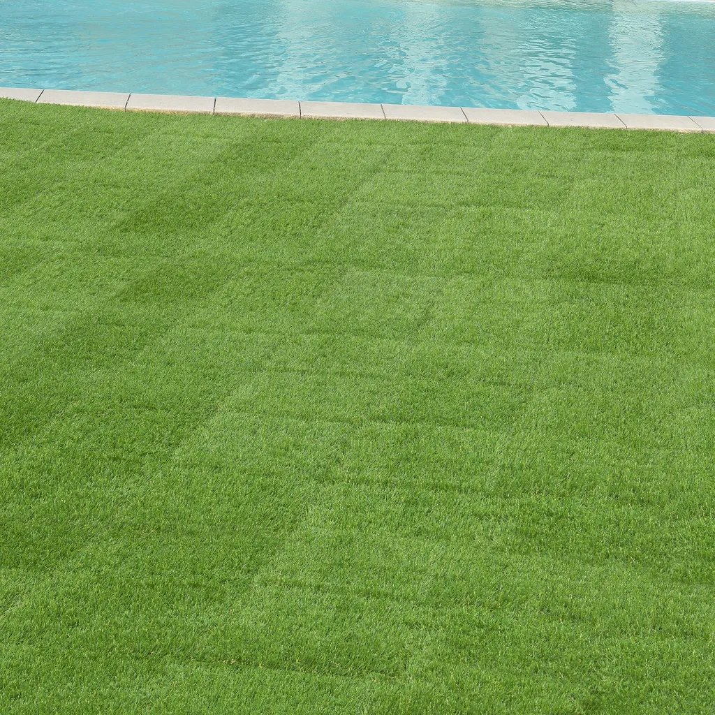 Dalles de gazon synthétique clipsables pour terrasse et balcon 1m² - 2