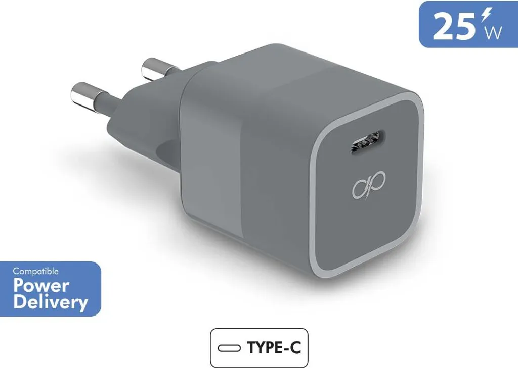 Chargeur secteur Force Power FPCS25WCPDRG USB-C 25W PD Recyclé Gris