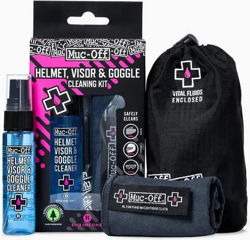 Muc-Off Reinigungsset für Visiergläser und Schutzbrillen Produktbild 