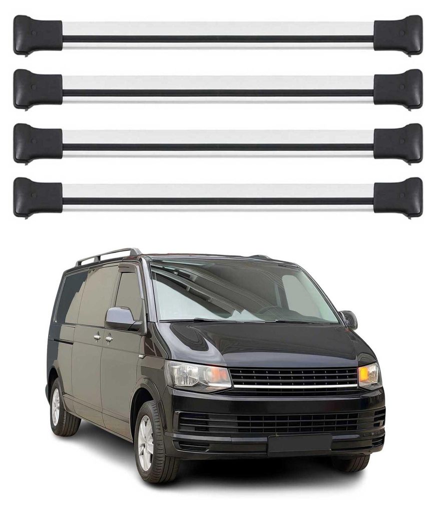 Barres de toit transversales pour VW T6 T6.1 Transporter Image du produit  Image générée par une IA