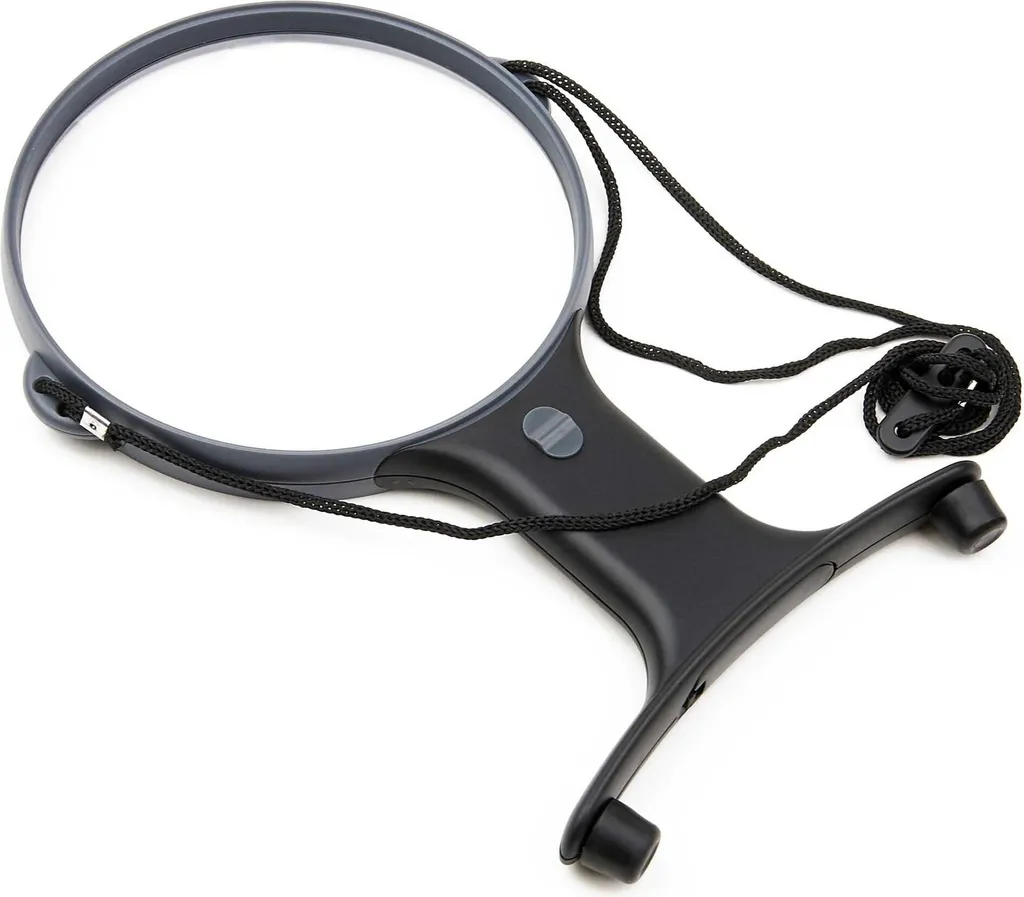 Loupe pour tricot et loisirs créatifs Carson MagniFree à éclairage LED