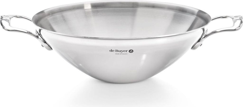 WOK pánev wok Ø 32 cm INDUCTION pánev z nerezové oceli DE Obrázek produktu 