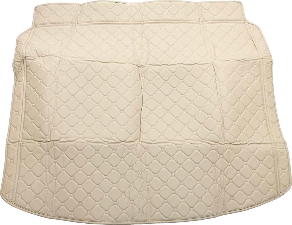 Cargo Liner Kofferraummatte Kofferraum Gepäck Boot Schale Matte für Honda CRV 23-24 EV XPE Mikrofaser Leder Beige Erhöhte Kante 3D Kreismuster