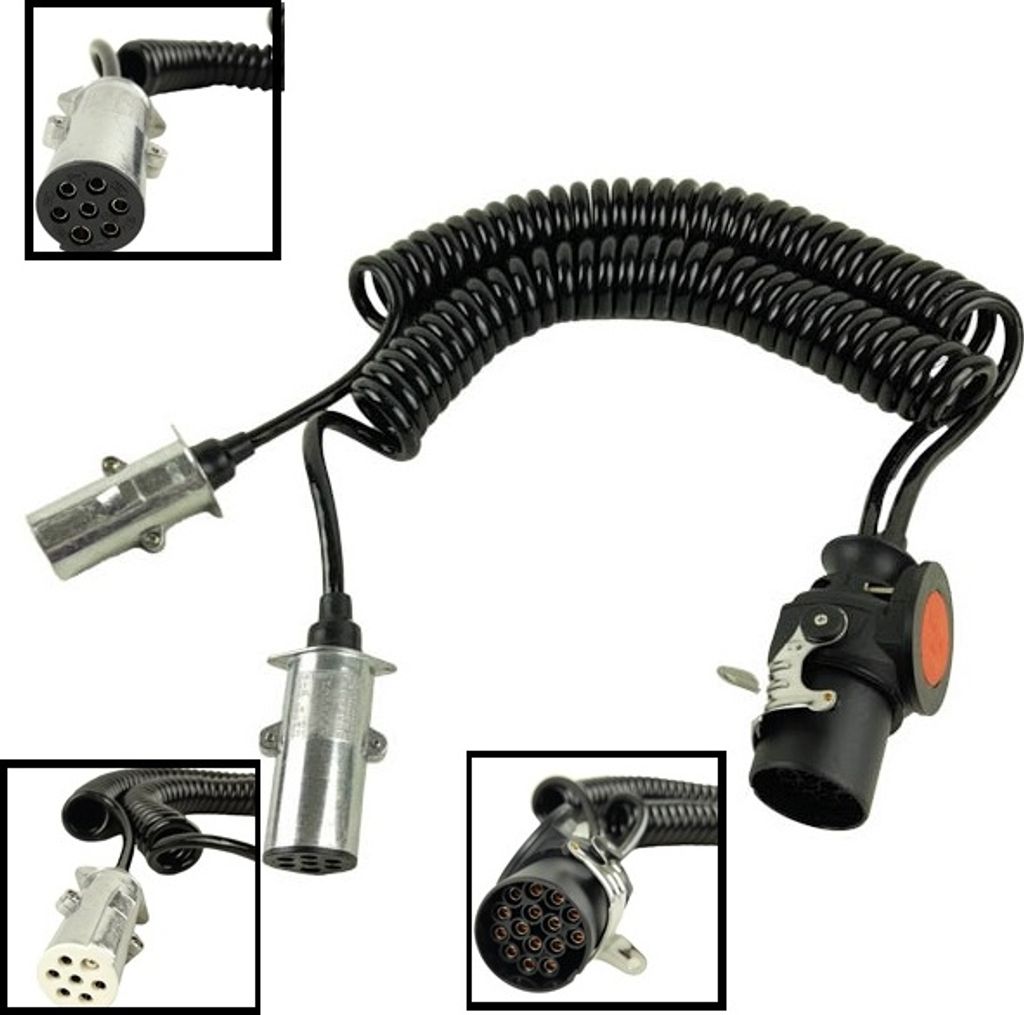 Cavo adattatore elettrico a spirale 15 pin 24 V (metallo) Immagine del prodotto 