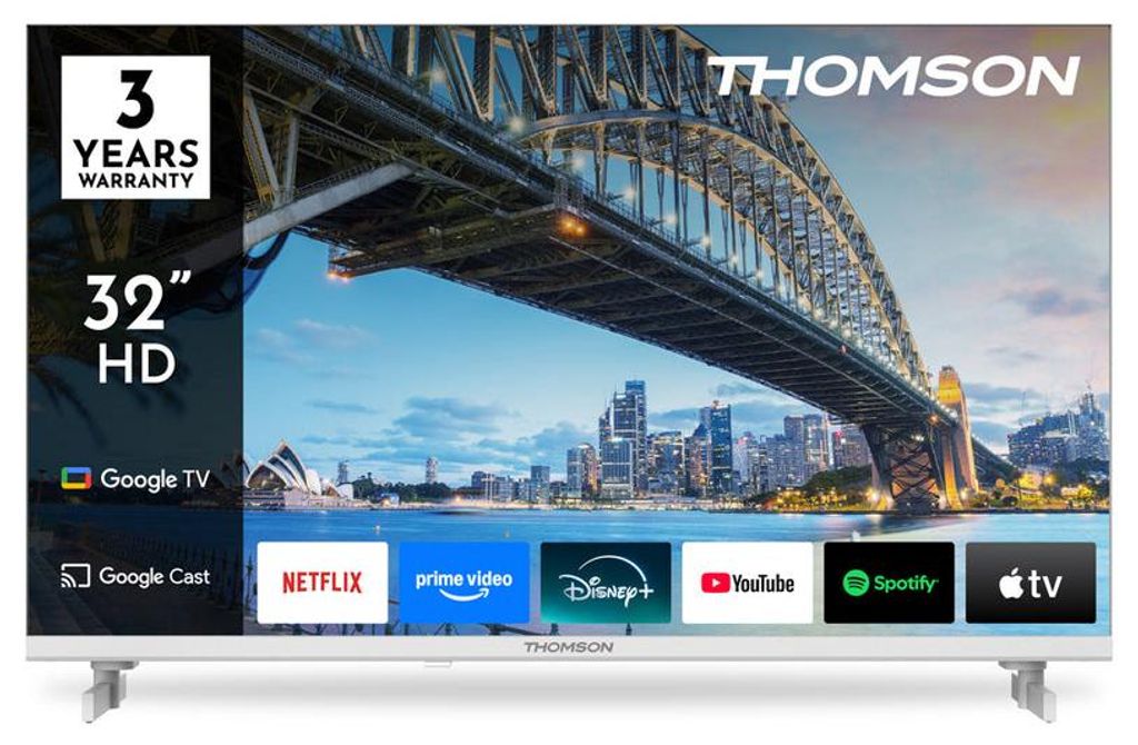 Thomson 32HG2S15W TV 81,3 cm (32") HD Smart TV Wi-Fi Bianco Immagine del prodotto 