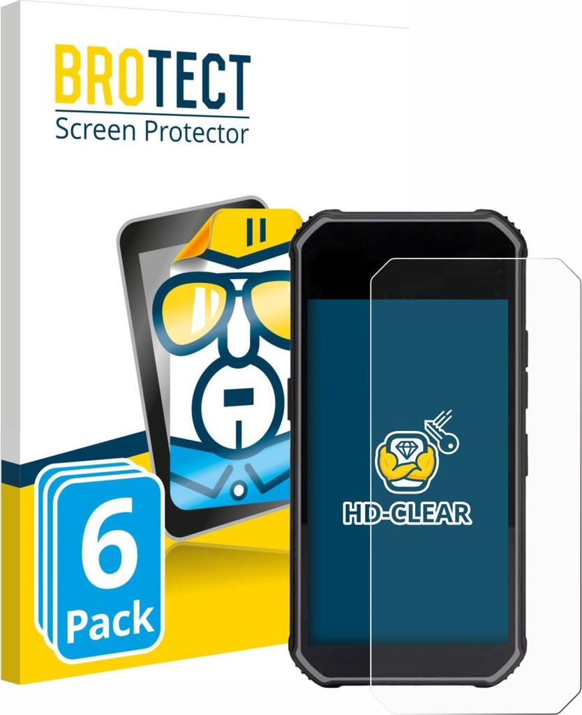 6x Für SkyCaddie Pro 5X Schutzfolie BROTECT Displayschutz Display Schutz Folie Klar Transparent