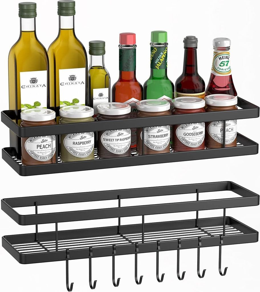 Wand-Gewürzregal, Küchenregal, Küchenregal Wand-Organizer, Produktbild 