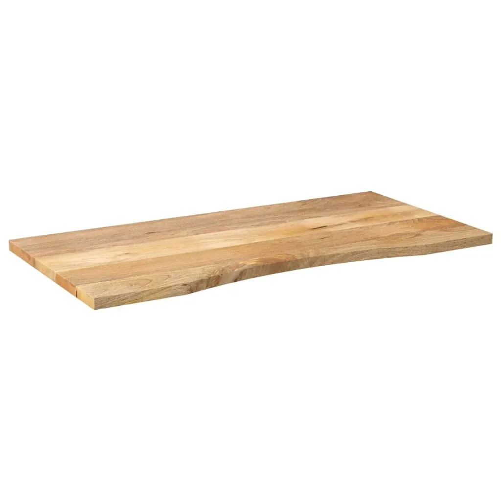 SYFAX™ Piano Scrivania con Curva 110x50x2,5cm Massello Grezzo di Mango