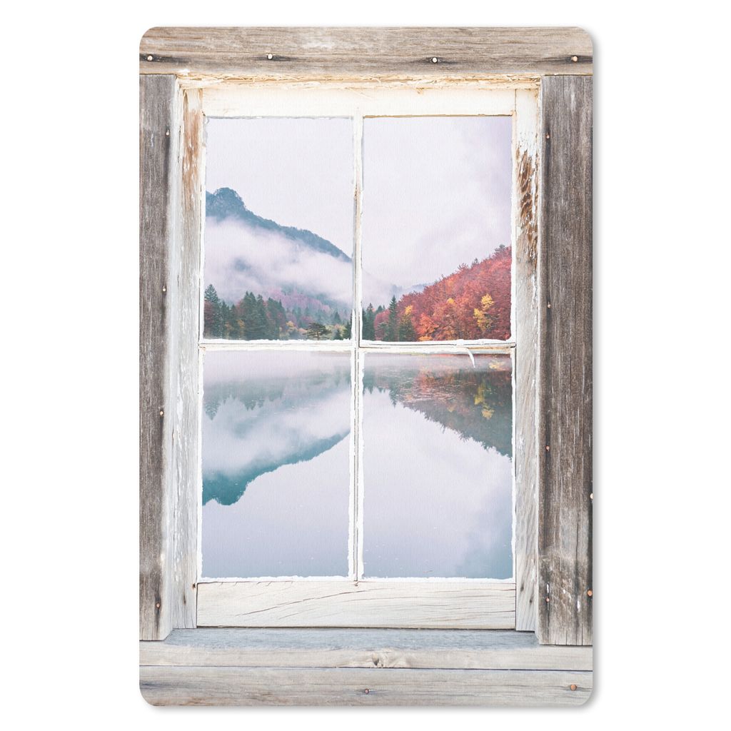 MuchoWow Mauspad Mousepad Aussicht - Herbst - Wasser 40x60 cm - Mousepads - Maus Mat - Pad - Mausunterlage - Schreibtisch Accesoire