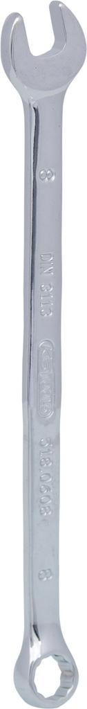 KS TOOLS 518.0608-E CHROMEplus Ringmaulschlüssel, abgewinkelt, 8mm, auf Hänger
