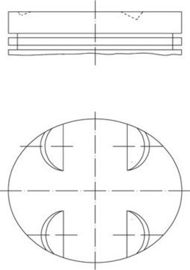 MAHLE 005 24 00 Kolben passend für MERCEDES-BENZ C-Klasse Limousine (W204) E-Klasse Limousine (W211) C-Klasse T-modell (S204) C-Klasse Limousine