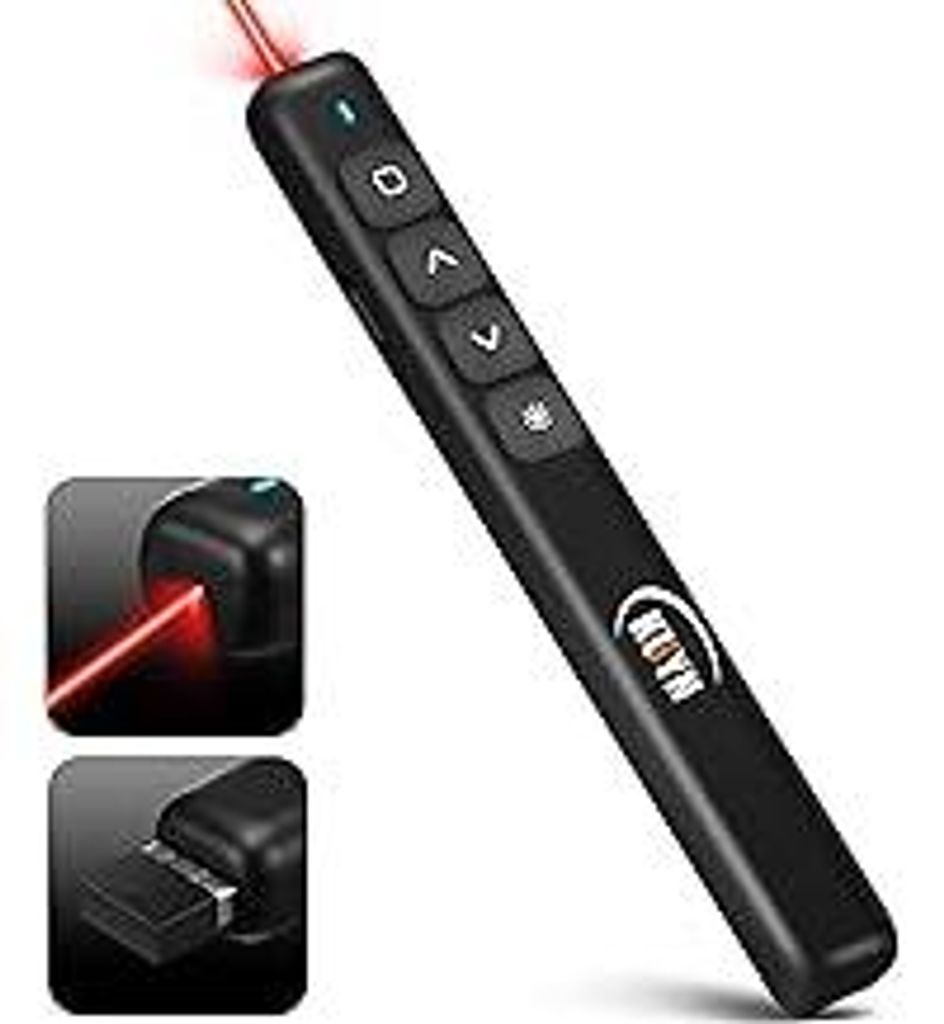 Wireless Presenter, Pointer für Präsentationen, Lehrer Zubehör, Powerpoint Fernbedienung, Pointer Control (B3)