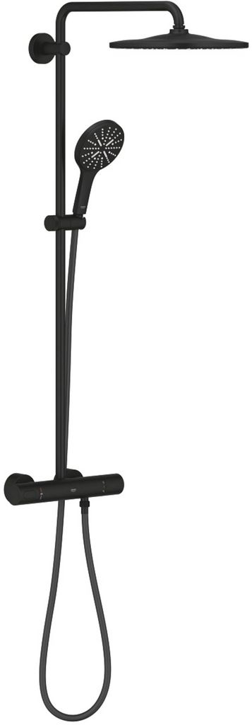 Grohe Duschsystem Rainshower SmartActive 310 22119 mit Thermostat phantom black, 1 Stk.