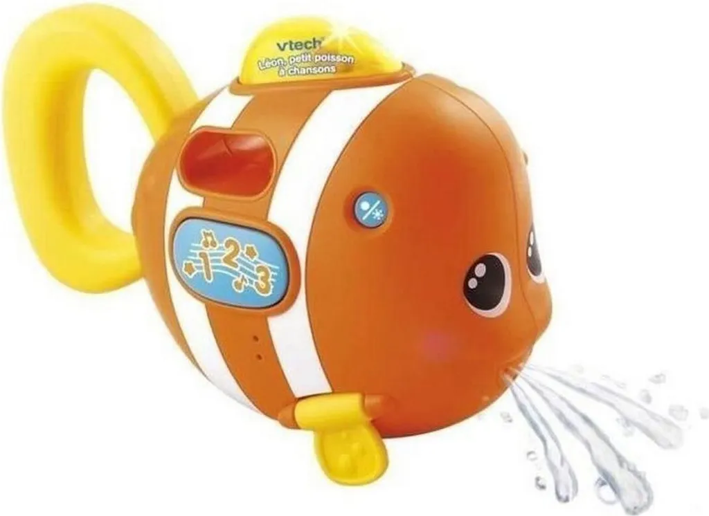 Jouet de Bain Vtech Baby Léon Petit Poisson à Chanson pour Bébé